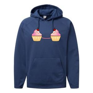 Cupcake Bra Costume Cute Easy Food Halloween Gift Performance Fleece Hoodie