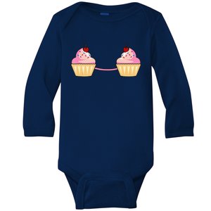 Cupcake Bra Costume Cute Easy Food Halloween Gift Baby Long Sleeve Bodysuit