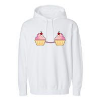 Cupcake Bra Costume Cute Easy Food Halloween Gift Garment-Dyed Fleece Hoodie