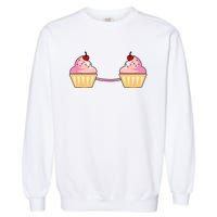 Cupcake Bra Costume Cute Easy Food Halloween Gift Garment-Dyed Sweatshirt