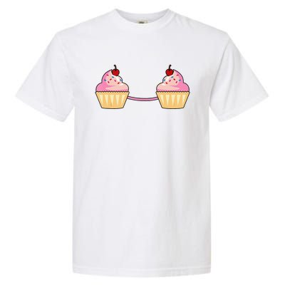 Cupcake Bra Costume Cute Easy Food Halloween Gift Garment-Dyed Heavyweight T-Shirt