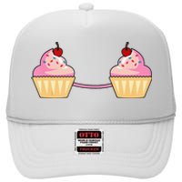 Cupcake Bra Costume Cute Easy Food Halloween Gift High Crown Mesh Back Trucker Hat