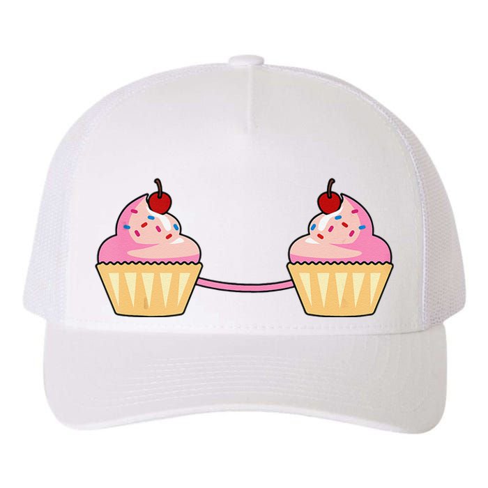 Cupcake Bra Costume Cute Easy Food Halloween Gift Yupoong Adult 5-Panel Trucker Hat