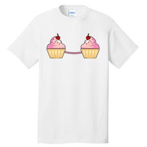 Cupcake Bra Costume Cute Easy Food Halloween Gift Tall T-Shirt