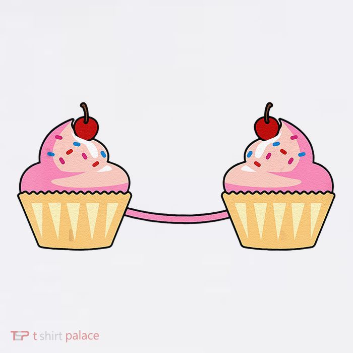 Cupcake Bra Costume Cute Easy Food Halloween Gift Tall T-Shirt