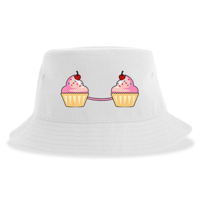 Cupcake Bra Costume Cute Easy Food Halloween Gift Sustainable Bucket Hat