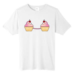 Cupcake Bra Costume Cute Easy Food Halloween Gift Tall Fusion ChromaSoft Performance T-Shirt