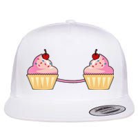 Cupcake Bra Costume Cute Easy Food Halloween Gift Flat Bill Trucker Hat