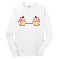 Cupcake Bra Costume Cute Easy Food Halloween Gift Tall Long Sleeve T-Shirt