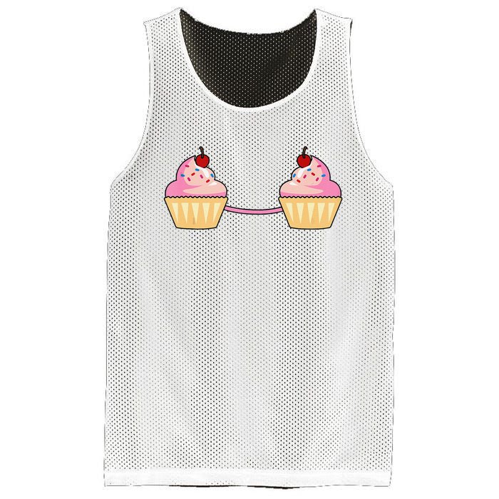 Cupcake Bra Costume Cute Easy Food Halloween Gift Mesh Reversible Basketball Jersey Tank