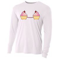 Cupcake Bra Costume Cute Easy Food Halloween Gift Cooling Performance Long Sleeve Crew