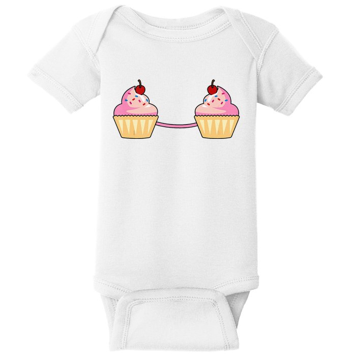 Cupcake Bra Costume Cute Easy Food Halloween Gift Baby Bodysuit