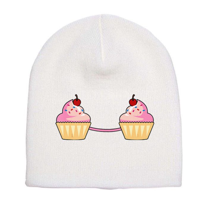 Cupcake Bra Costume Cute Easy Food Halloween Gift Short Acrylic Beanie