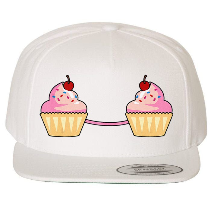 Cupcake Bra Costume Cute Easy Food Halloween Gift Wool Snapback Cap