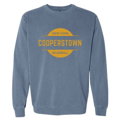 Cooperstown Baseball Cooperstown New York Baseball Hall Of Garment-Dyed Sweatshirt