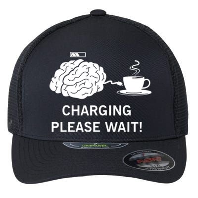 Charging Brain Coffee Flexfit Unipanel Trucker Cap