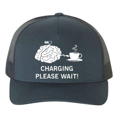 Charging Brain Coffee Yupoong Adult 5-Panel Trucker Hat