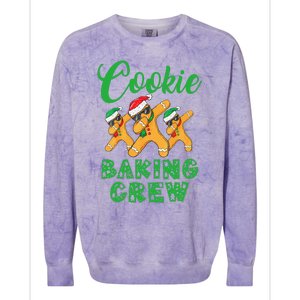 Cookie Baking Crew Dabbing Gingerbread Funny Christmas Hats Colorblast Crewneck Sweatshirt