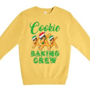 Cookie Baking Crew Dabbing Gingerbread Funny Christmas Hats Premium Crewneck Sweatshirt