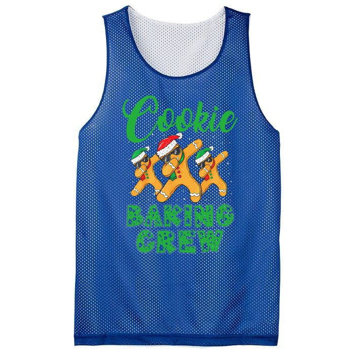 Cookie Baking Crew Dabbing Gingerbread Funny Christmas Hats Mesh Reversible Basketball Jersey Tank