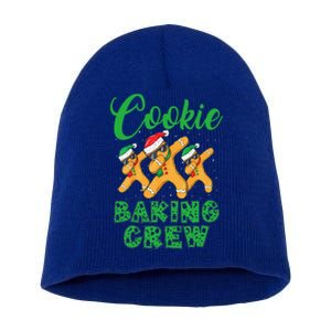 Cookie Baking Crew Dabbing Gingerbread Funny Christmas Hats Short Acrylic Beanie