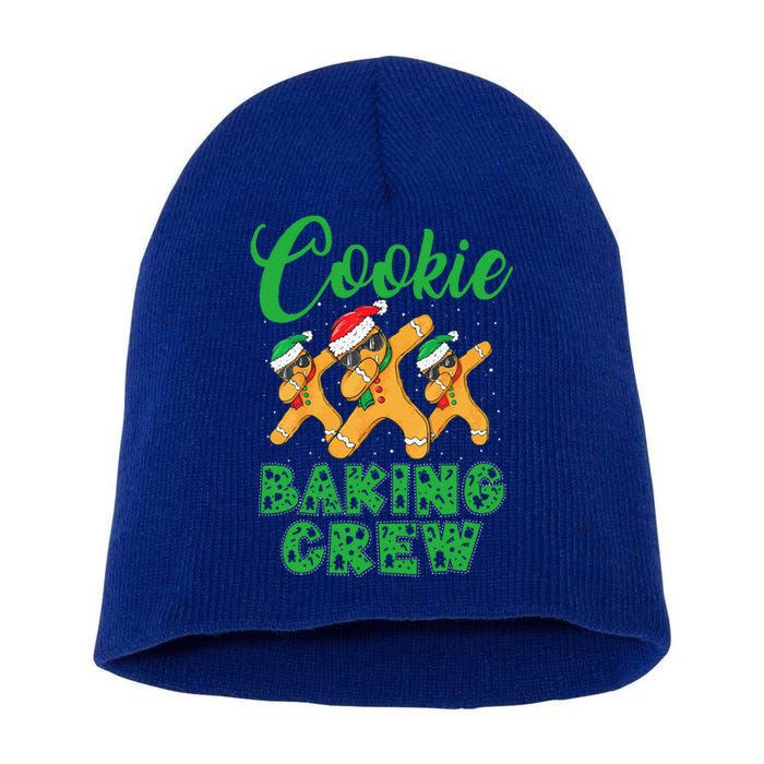 Cookie Baking Crew Dabbing Gingerbread Funny Christmas Hats Short Acrylic Beanie