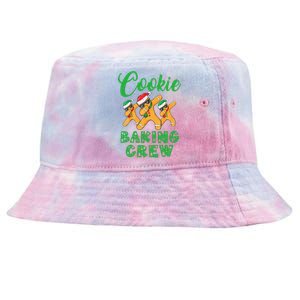 Cookie Baking Crew Dabbing Gingerbread Funny Christmas Hats Tie-Dyed Bucket Hat