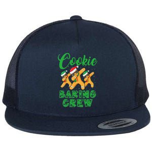 Cookie Baking Crew Dabbing Gingerbread Funny Christmas Hats Flat Bill Trucker Hat