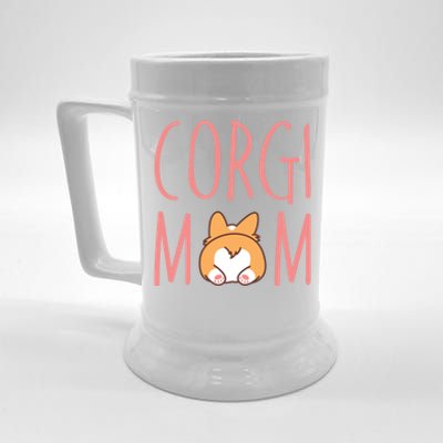 Corgi Butt Corgi Mom Dog Mom Funny Cute Pembroke Welsh Gift Beer Stein