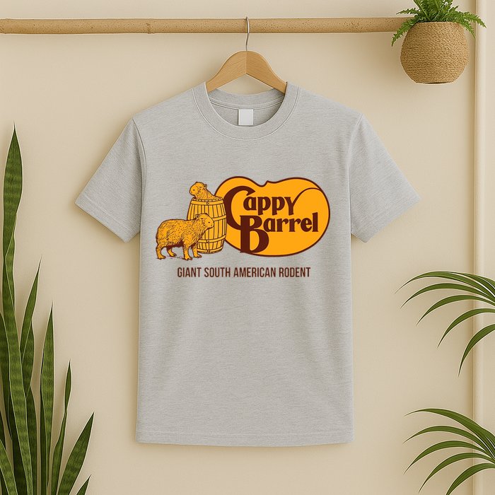 Cappy Barrel Capybara Campaign Store T-Shirt