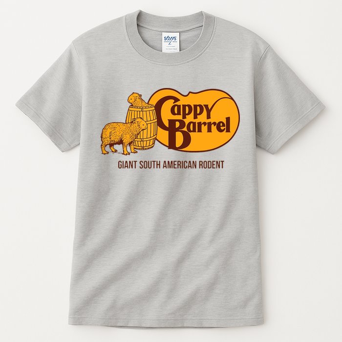Cappy Barrel Capybara Campaign Store Tall T-Shirt