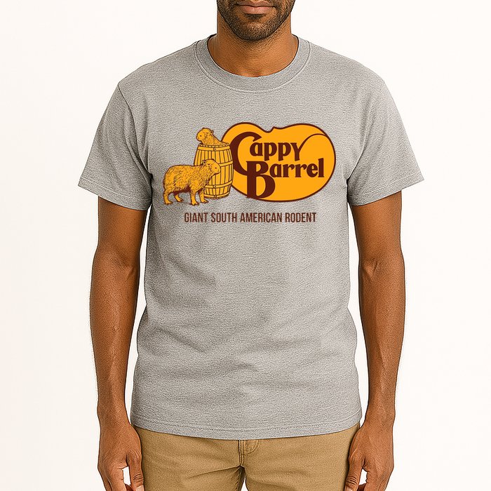 Cappy Barrel Capybara Campaign Store Tall T-Shirt