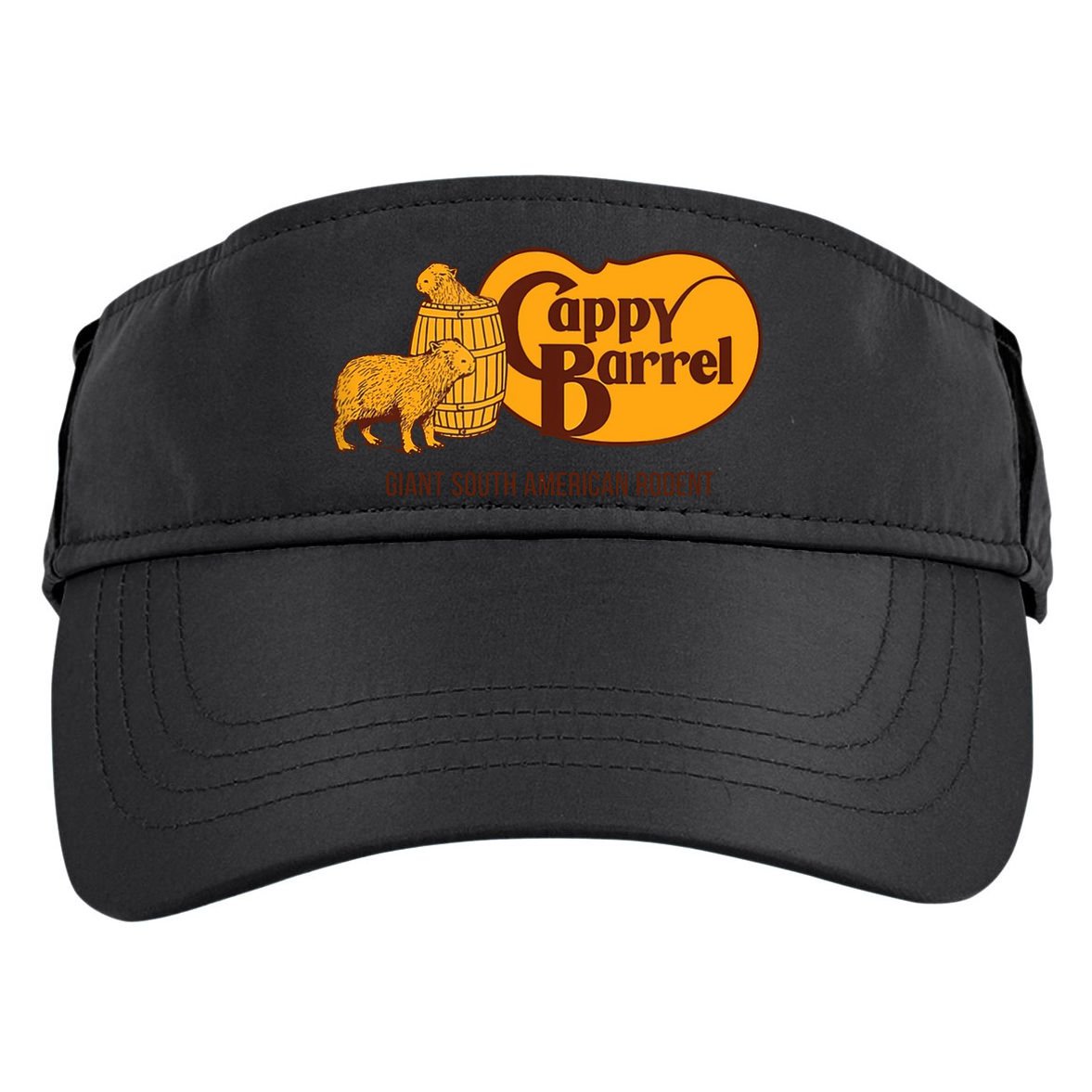 Cappy Barrel Capybara Campaign Store Adult Drive Performance Visor