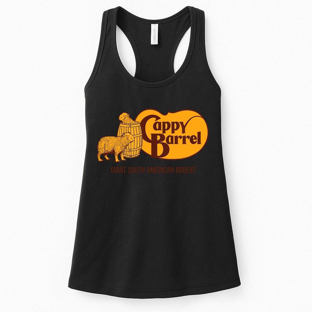 Cappy Barrel Capybara Campaign Store Womens Tank Top