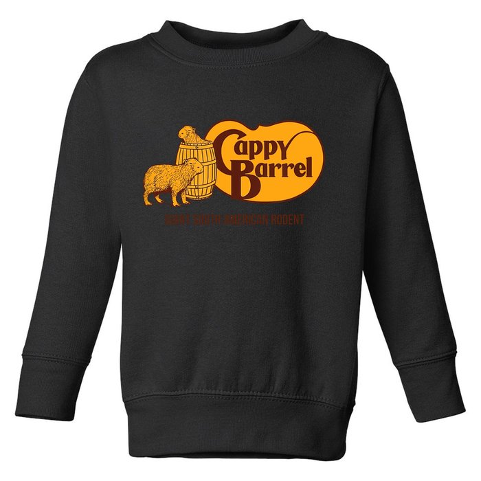 Cappy Barrel Capybara Campaign Store Toddler Sweatshirt
