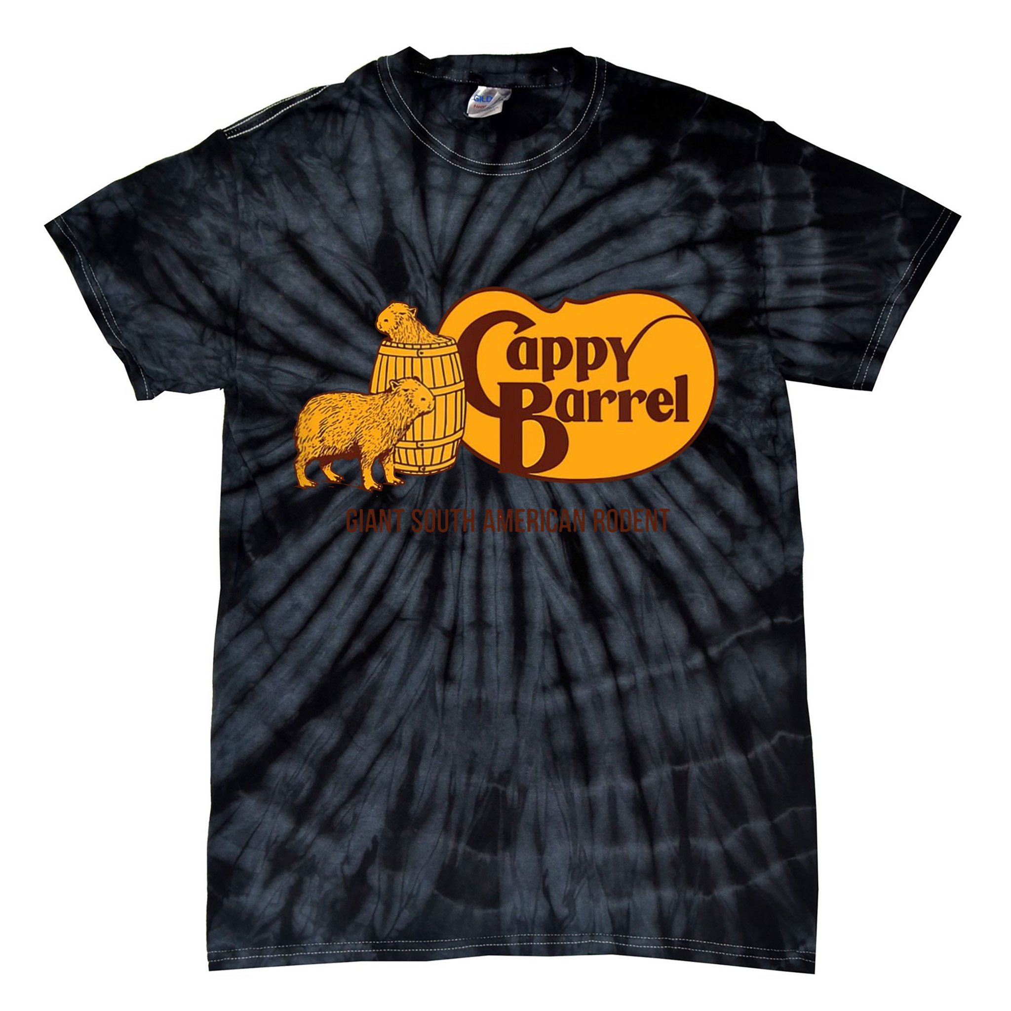 Cappy Barrel Capybara Campaign Store Tie-Dye T-Shirt