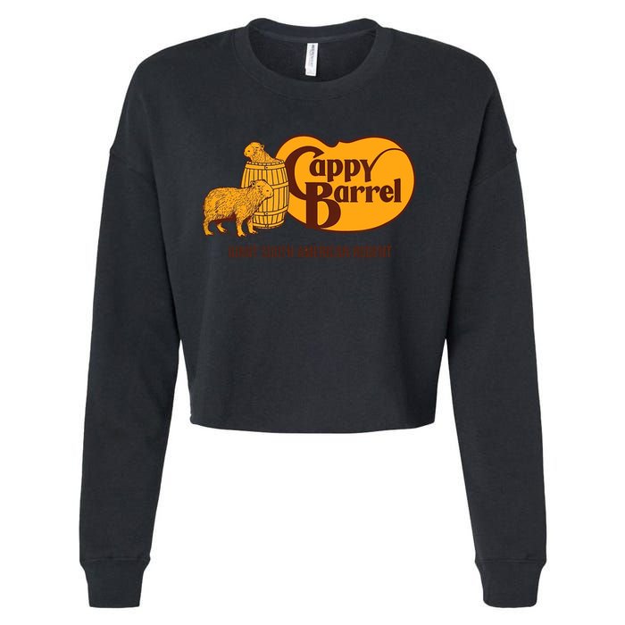 Cappy Barrel Capybara Campaign Store Cropped Pullover Crew