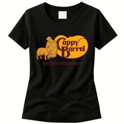 Cappy Barrel Capybara Campaign Store Womens T-Shirt