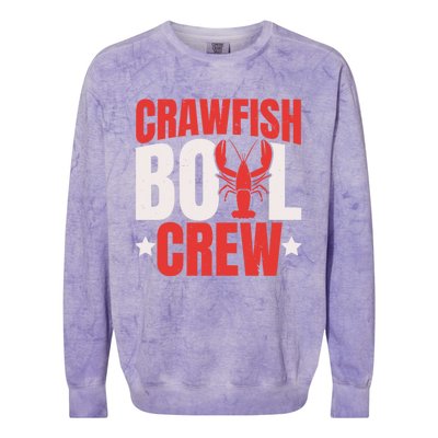 Crawfish Boil Crew Design Funny Crawfish Lover Cajun Season Great Gift Colorblast Crewneck Sweatshirt