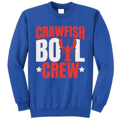 Crawfish Boil Crew Design Funny Crawfish Lover Cajun Season Great Gift Tall Sweatshirt