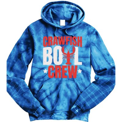 Crawfish Boil Crew Design Funny Crawfish Lover Cajun Season Great Gift Tie Dye Hoodie