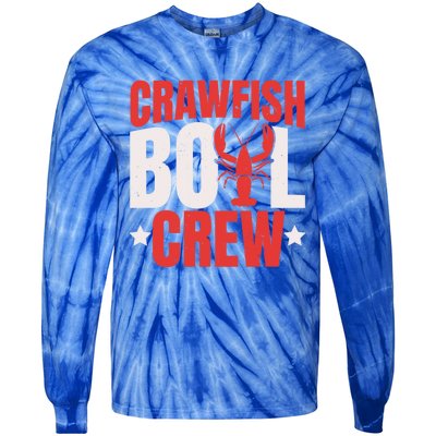 Crawfish Boil Crew Design Funny Crawfish Lover Cajun Season Great Gift Tie-Dye Long Sleeve Shirt