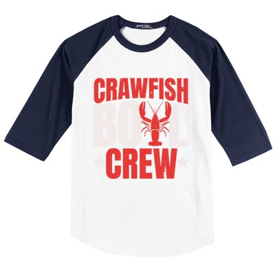 Crawfish Boil Crew Design Funny Crawfish Lover Cajun Season Great Gift Baseball Sleeve Shirt