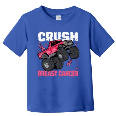 Crush Breast Cancer Monster Truck Toddler T-Shirt