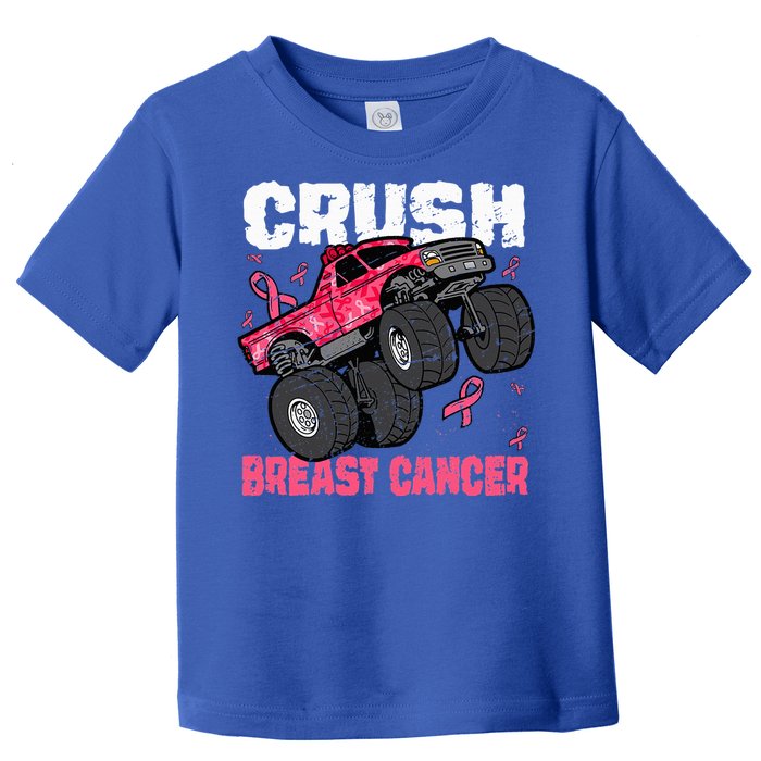 Crush Breast Cancer Monster Truck Toddler T-Shirt