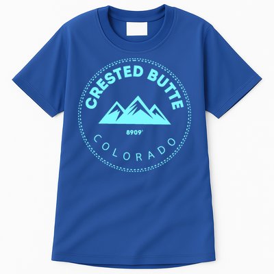 Crested Butte Colorado Mountain Town Elevated Co Skiing Gift Tall T-Shirt