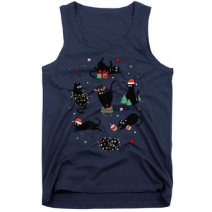 Christmas Black Cats Tank Top