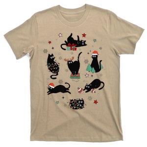 Christmas Black Cats T-Shirt