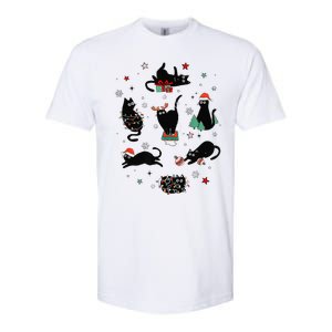 Christmas Black Cats Softstyle CVC T-Shirt