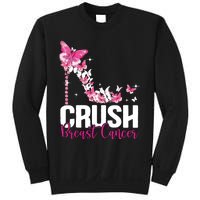 Crush Breast Cancer Awareness Bling Pink Ribbon Sweatshirt